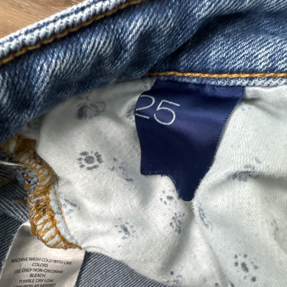 Anthropologie Pilcro Denim Jeans Size 25 Straight Leg Distressed - Picture 6 of 12